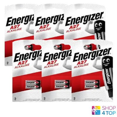 12 Energizer Alkaline A27 Batteries 12V CA22 EL-812 EL812 G27A L828 Exp 2025 New • $23.38