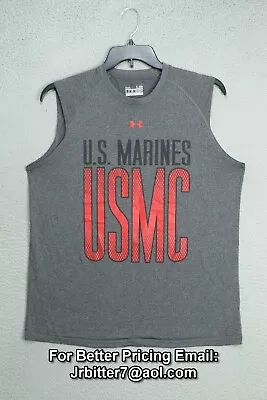 Under Armour USMC Marine Corps Sleeveless Tank Top Men's Large Loose • $40