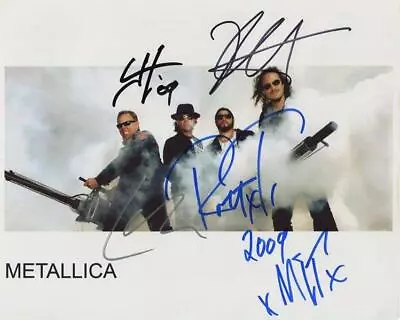 REPRINT - METALLICA James - Lars Band Signed 8 X 10 Glossy Photo Poster RP • $6.99