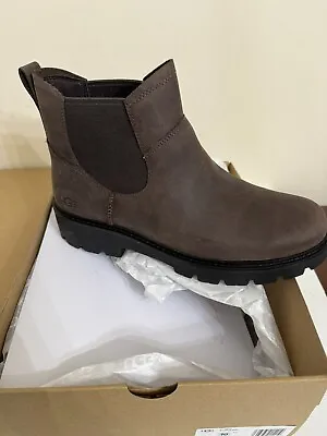 UGG Loxley Chelsea Boots Womens 10 Brown Leather Waterproof New • $89.99