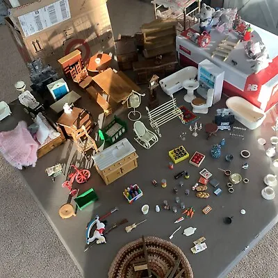 $150 • Buy Lot 50+ Vintage  Dollhouse Furniture + Accessories
