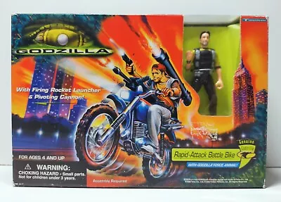 1998 Godzilla Rapid Attack Battle Bike W/ Godzilla Force Animal - New • $50