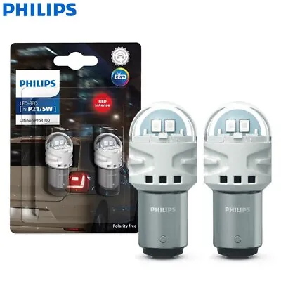 2pcs Philips Ultinon Pro3100 LED P21/5W 1157 S25 Red Color Car Turn Signals Lamp • $19.76