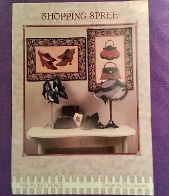 $6 • Buy 2001 The Picket Fence Sewing Quilting Pattern  Shopping Spree  Vintage Shoes Bag