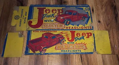 ***EMPTY BOX ONLY*** Vintage Marx Jeep Truck With Electric Headlights Toy Rare • $124.99