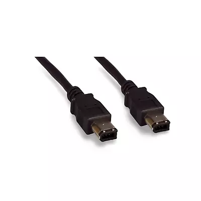 1.17ft Firewire Cable 6 Pin To 6 Pin - Black • $3.03