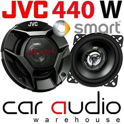 Smart Fortwo Facelift 2000-2008 JVC 10cm 440 Watts 2 Way Front Dash Car Speakers • £22.99