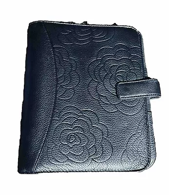 Franklin Covey Classic Black Leather Chelsea Binder- • $159.99