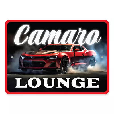 Chevy Camaro Lounge Aluminum Sign Chevrolet Automotive Car Man Cave Sports • $21.15