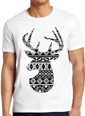 Aztec Deer Vintage Stag Design Cool Tee T Shirt M17 • £6.35