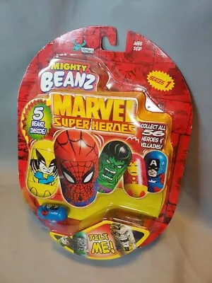 Mighty Beanz Marvel Super Heroes Series 1 NEW Old Stock 2003 Vintage • $21.95