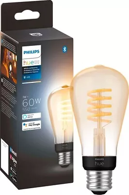 Philips Hue White Ambiance Filament ST19 Bluetooth LED Smart Bulb • $44.99