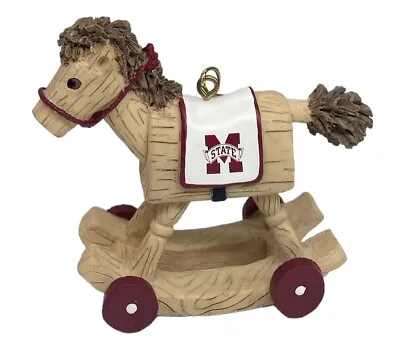 Mississippi State Bulldogs Rocking Horse Ornament By Ridgewood Collectibles-NIB • $17.99