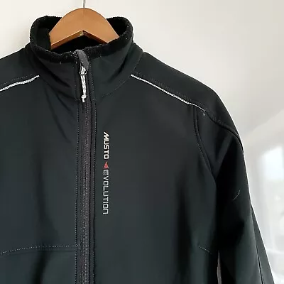 Musto Evolution Softshell Jacket Black Windstopper Outdoors Hiking Size 10 • £30