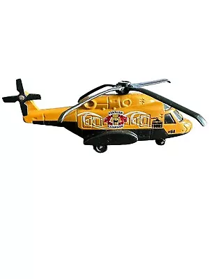 2003 Matchbox Mission Chopper Yellow Volcano Tours Diecast Helicopter #64 • $12.96