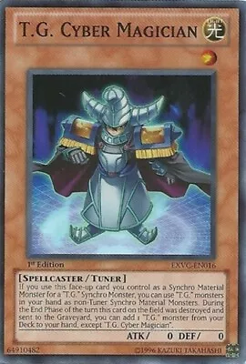 T.G. Cyber Magician - EXVC-EN016 - Super Rare - 1st Edition Near Mint - Yu-Gi-Oh • $7.49