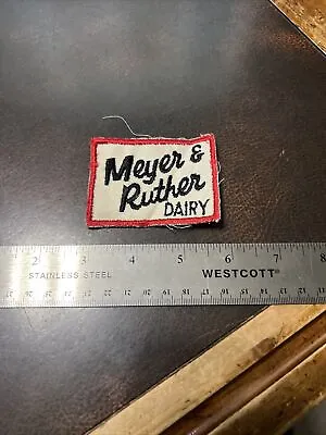 Vintage Early Used Patch Meyer & Rutgers Dairy • $9.99