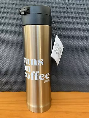 Victoria’s Secret PINK Thermos Travel Mug “Runs On Coffee” - NWT 7b • $19.73