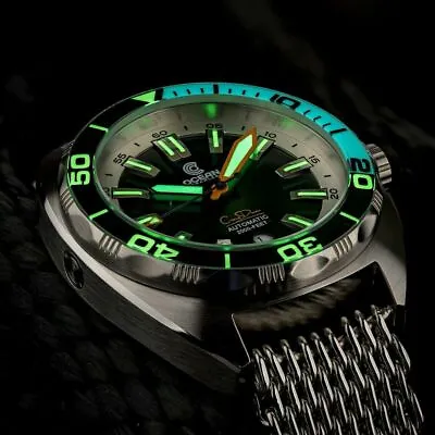 Ocean Crawler Core V3 Diver Automatic Men's Watch 44mm White/Black Bezel Swiss • $999