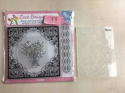 Cardmaking/Papercraft Springtime 2017 Lace Bouquet Stamp/Embossing Set & Darice • £2.50