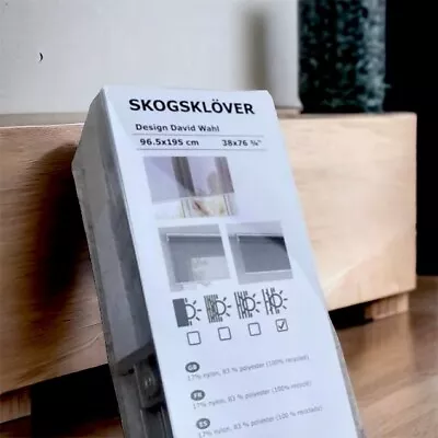 IKEA SKOGSKLÖVER Roller Blind Gray 38 X 76¾  Window Frame/Ceiling BRAND NEW • $69.99