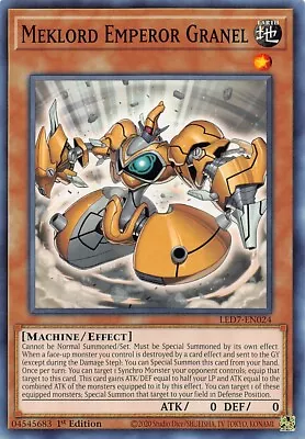 X3 Meklord Emperor Granel LED7-EN024 Legendary Duelists: Rage Of Ra YUGIOH NM • $0.99