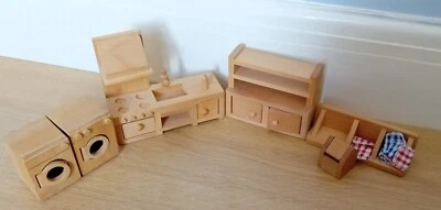 £6.90 • Buy Early Learning Dolls House Wooden Kitchen Set