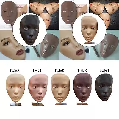 Makeup Practice Face Mannequin Head With Stand For Eyelash Extension Training • $18.80