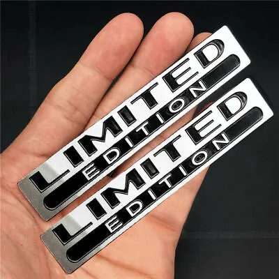 2x Metal Limited Edition Sticker Car Trunk Rear Fender Emblem Badge Decal Parts  • $9.88