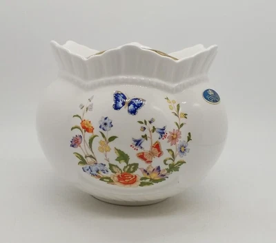 £4.99 • Buy Aynsley Cottage Garden Large Pot Pourri Bowl / Vase With Metal Grill Insert