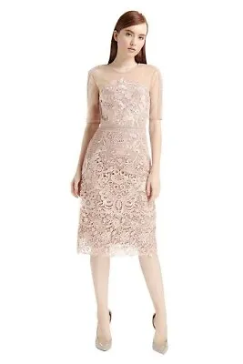 Grace & Hart   Renaissance  Midi Dress In Blush Size 14  • $115