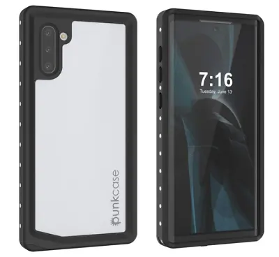 Samsung Galaxy Note 10 IP68 Waterproof Case PunkCase StudStar Series-White • £24