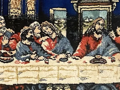 Italian Vintage D'Vinci The Last Supper Tapestry Wall Hanging Rug ITALY Easter • $31.99