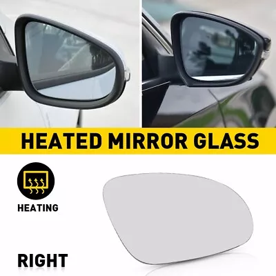 For VW Passat Beetle Jetta Heated Convex Passenger Door Side Wing Mirror Glass • $15.99