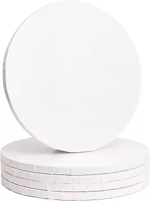 The Baked Studio - 10 Inch Round 12Mm Thick White Gloss Drum Cake Boards (Pack O • £21.99