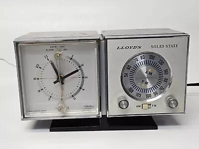 Lloyds Vintage AM FM Clock Radio 8J31-07A Made In Japan READ • $9.99
