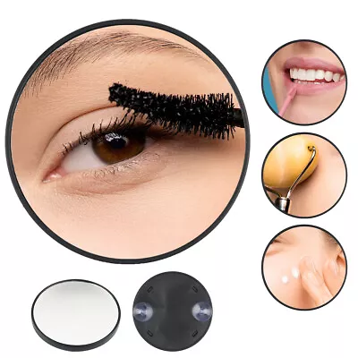 15X Magnifying Mirror Make Up Eyebrow Mirror With Suction Cups Travel NEW UK • £3.04