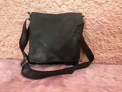 Oroton Dark Brown Genuine Leather Xbody Shoulder Handbag- Vgc • $45