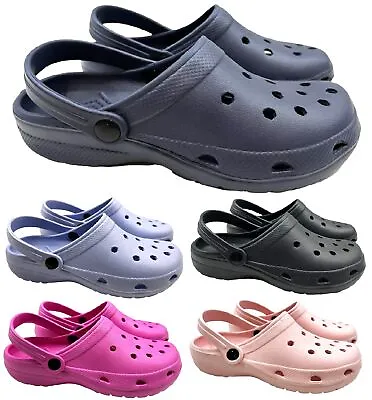 £9.99 • Buy Ladies Beach Hospital Clogs Shoes Womens Mules Slippers Nursing Garden Sandals