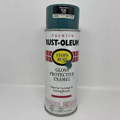 Vintage 1995 Rust-Oleum TEAL - 7729 Spray Paint Can • $14.14