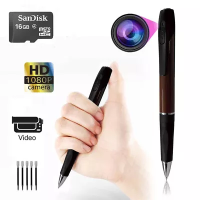 Full HD 1080P Camera Pen Mini DV Video Recorder 16G SD Card Record Evidence DVR  • $12.99