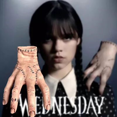 Wednesday Addams Family Thing Hand Cosplay Halloween Latex Resin Figurine Decor • $16.98