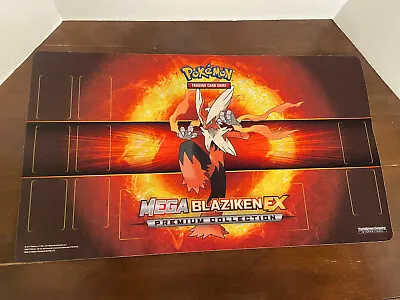 Pokémon TCG Mega Blaziken EX Gaming Official Play Mat Game Pad 2015 13”x21” • $10.99