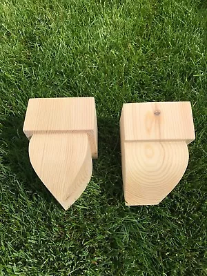 £20 • Buy Wooden Corbels (Shelf Brackets) Solid Pine Style D (1 Pair)