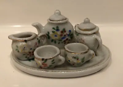 Vintage Miniature China Tea Set Hand Painted Made In Occupied Japan • $5