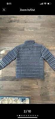 Stio Mens Large Pinion Down Sweater 800 FP Jacket Slate Gray • $130