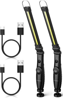 £35.97 • Buy LED Work Light，800 Lumens Foldable Rechargeable Cob Work Light With Mag