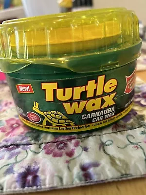 Turtle Wax Carnauba Paste Cleaner Wax Applicator Pad 14 Oz Vintage 80’s &90’s • $40
