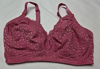 Ex M&S BEAUTIFUL NO WIRED  FULL  CUP NURSING BRA COLOUR RED SIZE 34G 1426 • £6.99