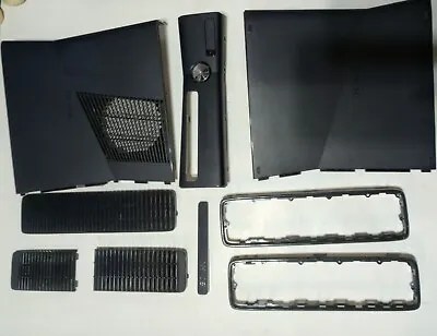 Xbox 360 Slim S Matte Black Complete Outer Housing Case Shell OEM • $24.99